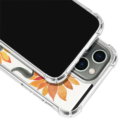 Cat Coq Yellow Sunflower iPhone 13 Pro Max Clear Case